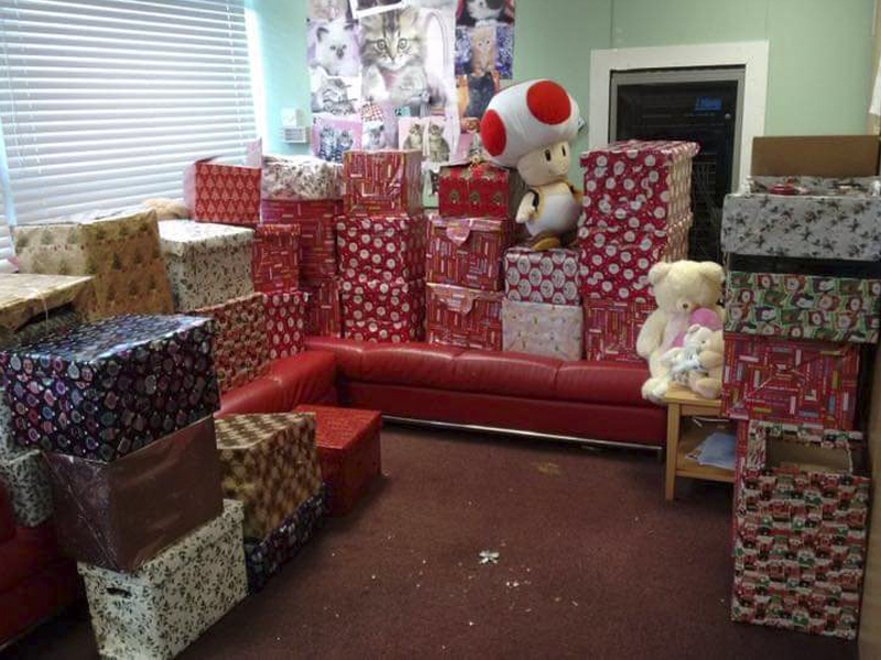 Room Full of Christmas Presents